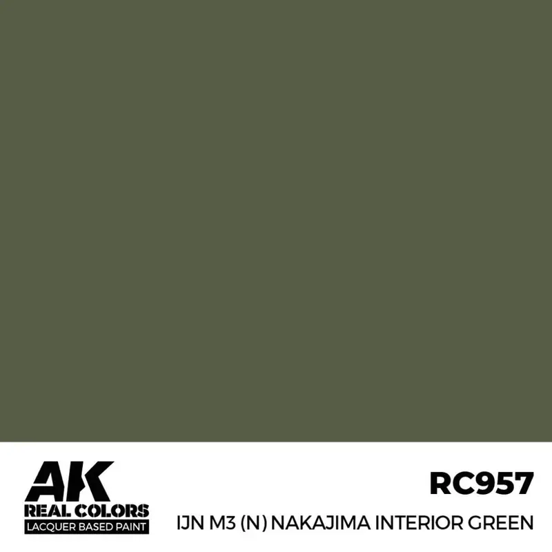 Ak Interactive Rc957 Real Colors Ijn M3 N Nakajima Interior Green 17Ml Lacquer Paint 2