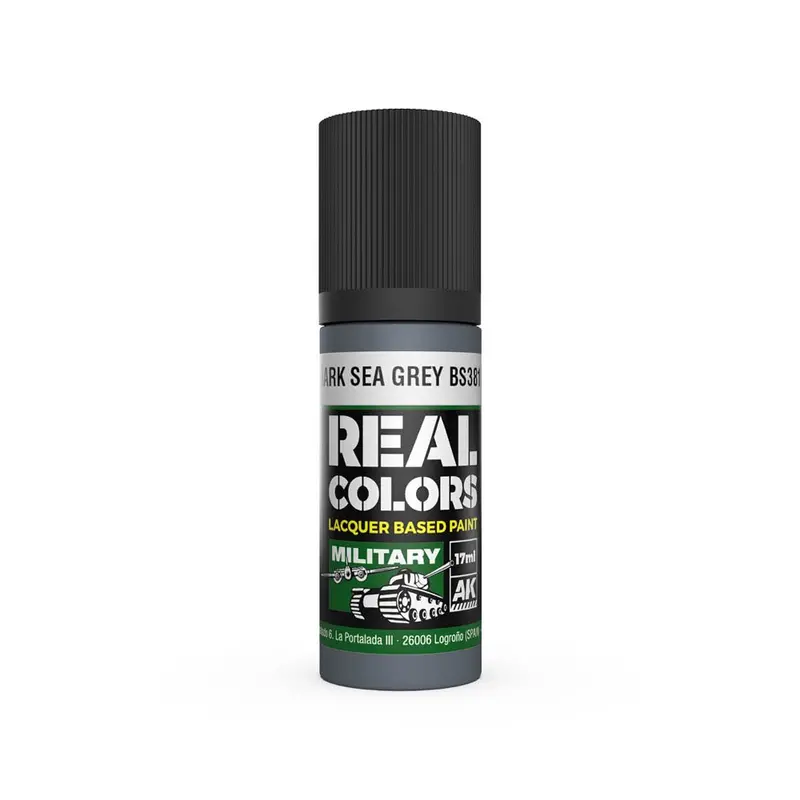 Ak Interactive Rc970 Real Colors Raf Dark Sea Grey Bs381c/638 17Ml Lacquer Paint 1