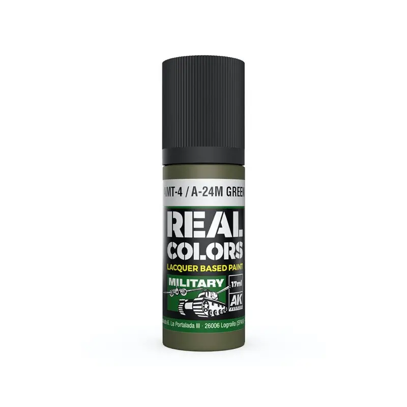 Ak Interactive Rc975 Real Colors Amt-4 / A-24M Green 17Ml Lacquer Paint 1