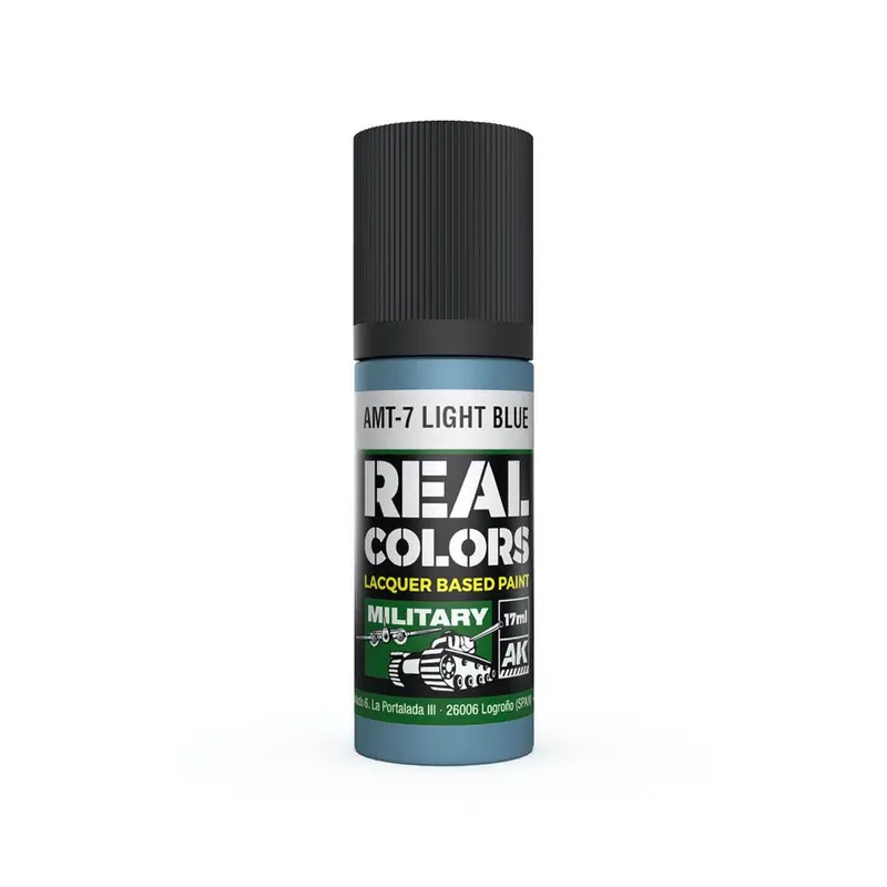 Ak Interactive Rc976 Real Colors Amt-7 Light Blue 17Ml Lacquer Paint 1
