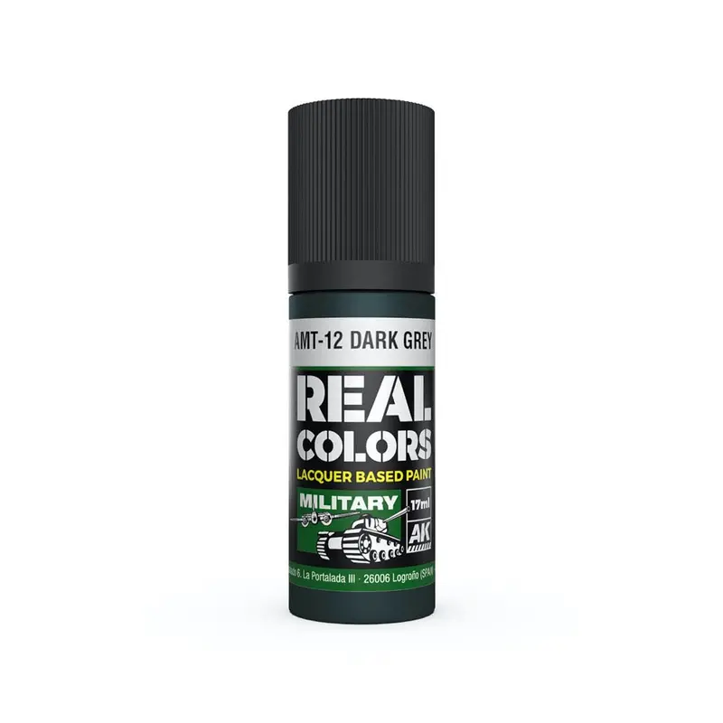 Ak Interactive Rc978 Real Colors Amt-12 Dark Grey 17Ml Lacquer Paint 1