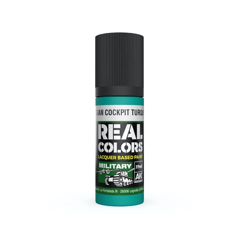 Ak Interactive Rc980 Real Colors Russian Cockpit Torquoise 17Ml Lacquer Paint 1