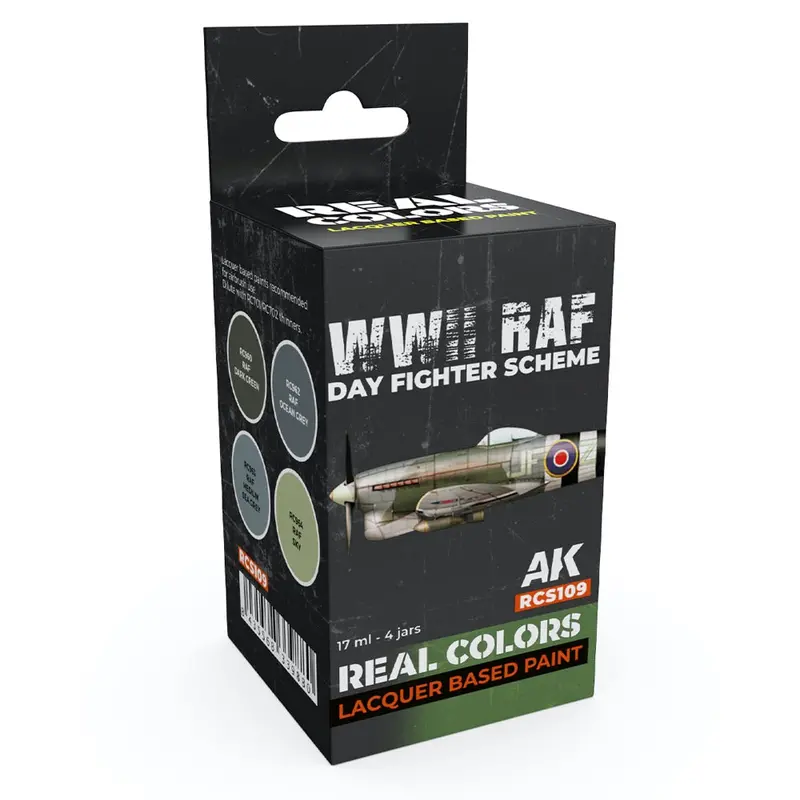 Ak Interactive Rcs109 Real Colors Set Wwii Raf Day Fighter Scheme 1