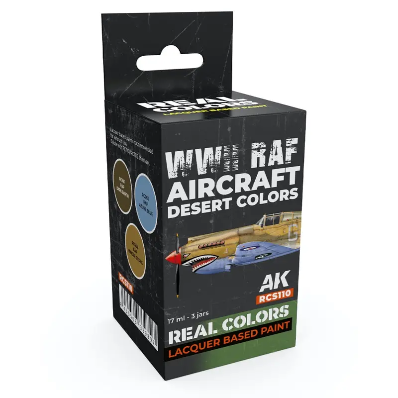 Ak Interactive Rcs110 Real Colors Set Wwii Raf Aircraft Desert Colours 1