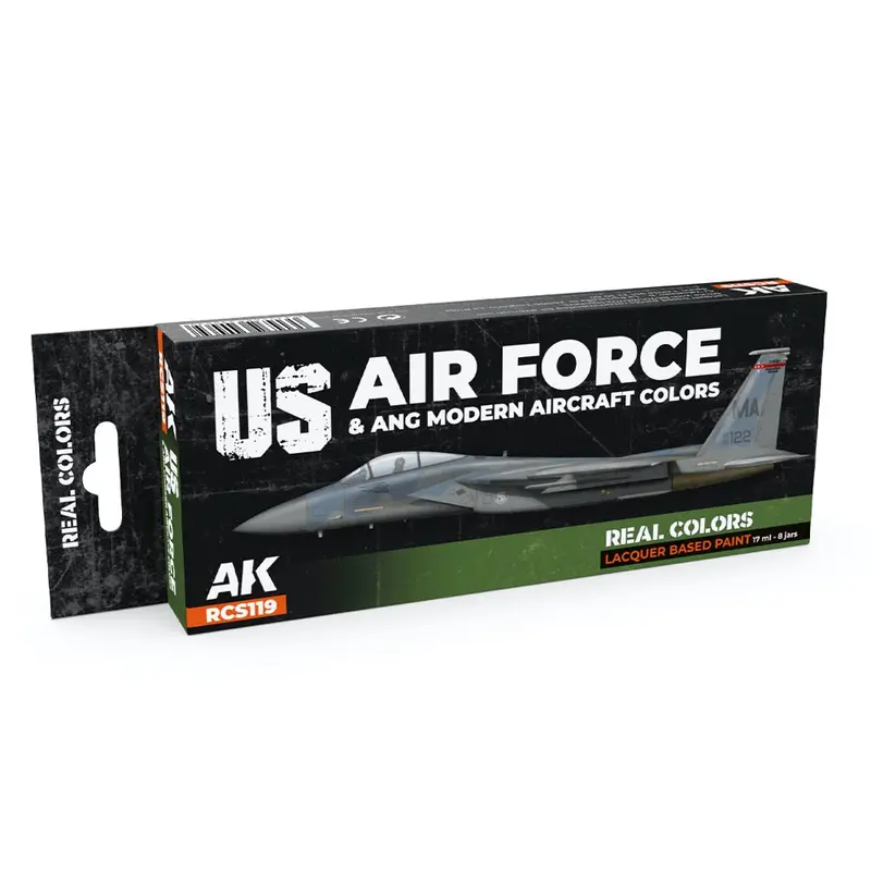 Ak Interactive Rcs119 Real Colors Set Us Air Force & Ang Modern Aircraft Colours 1