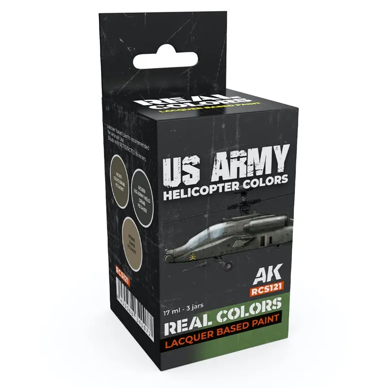 Ak Interactive Rcs121 Real Colors Set Us Army Helicopter Colours 1