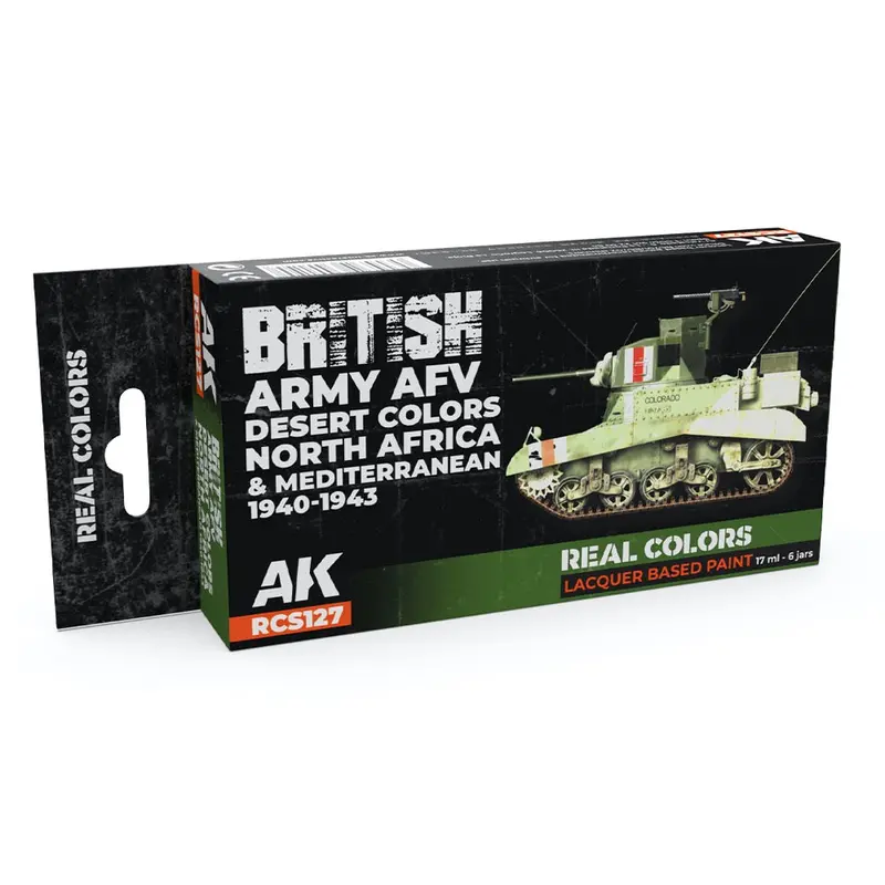 Ak Interactive Rcs127 Real Colors Set British Army Afv Desert Colours 1