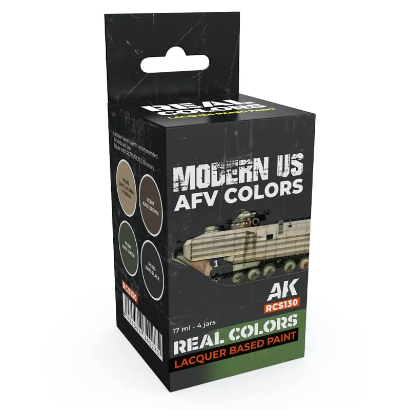 Ak Interactive Rcs130 Real Colors Set Us Army Modern Afv Colours 1