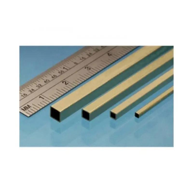Albion Metals Ssb1m Square Brass Tube 1.6 X 1.6 X 305Mm (3) 1