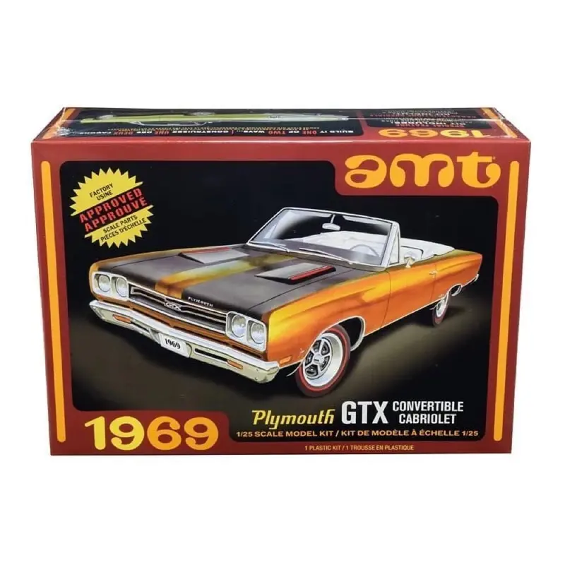 Amt 1137M 1/25 1969 Plymouth Gtx Convertible 1