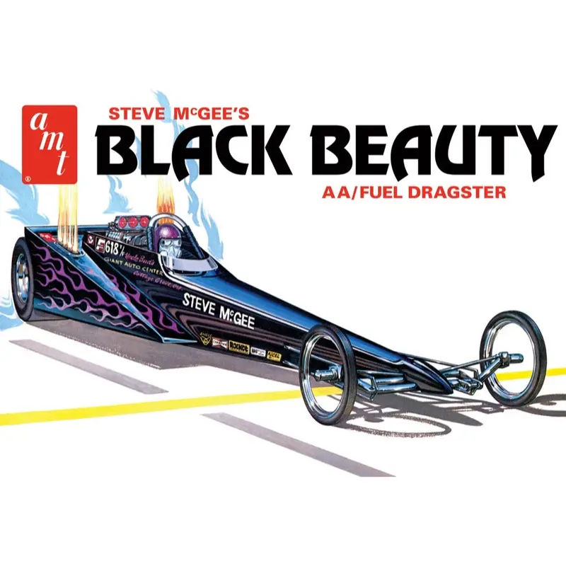 Amt 1214 1/25 Steve Mcgee Black Beauty Wedge Dragster 1