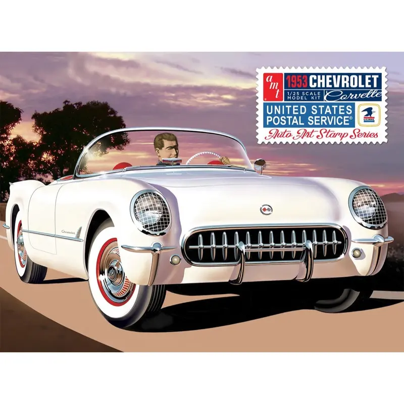 Amt 1244 1/25 1953 Chevy Corvette (Usps Stamp Series) 1