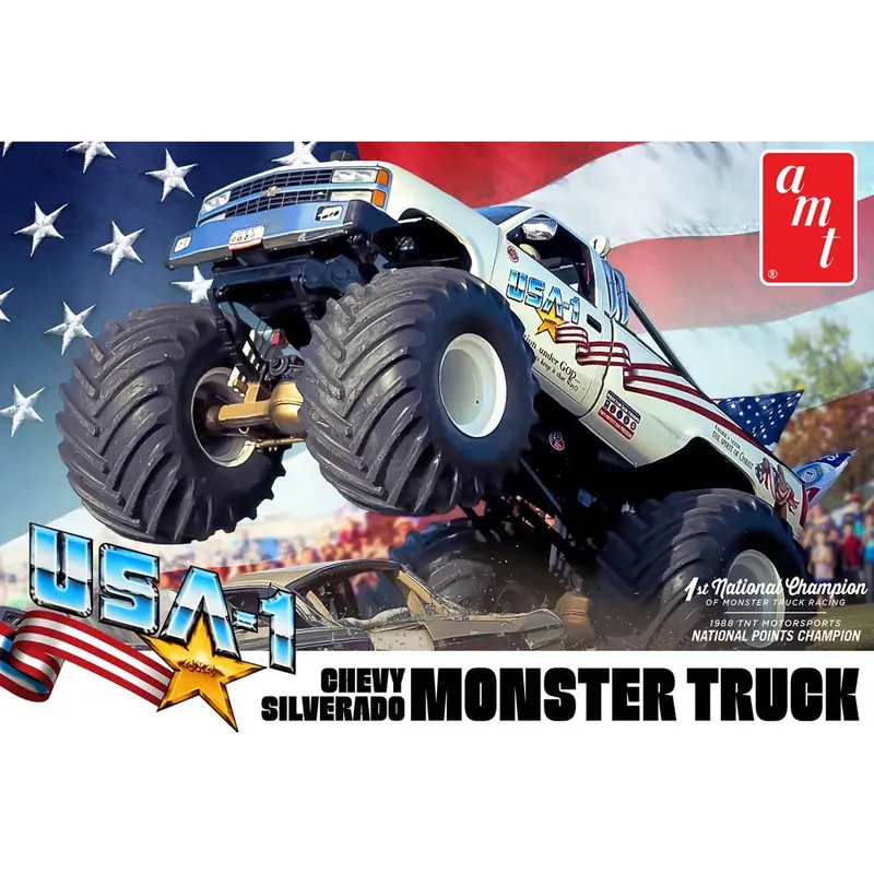 Amt 1252M 1/25 Usa-1 Chevy Silverado Monster Truck 1