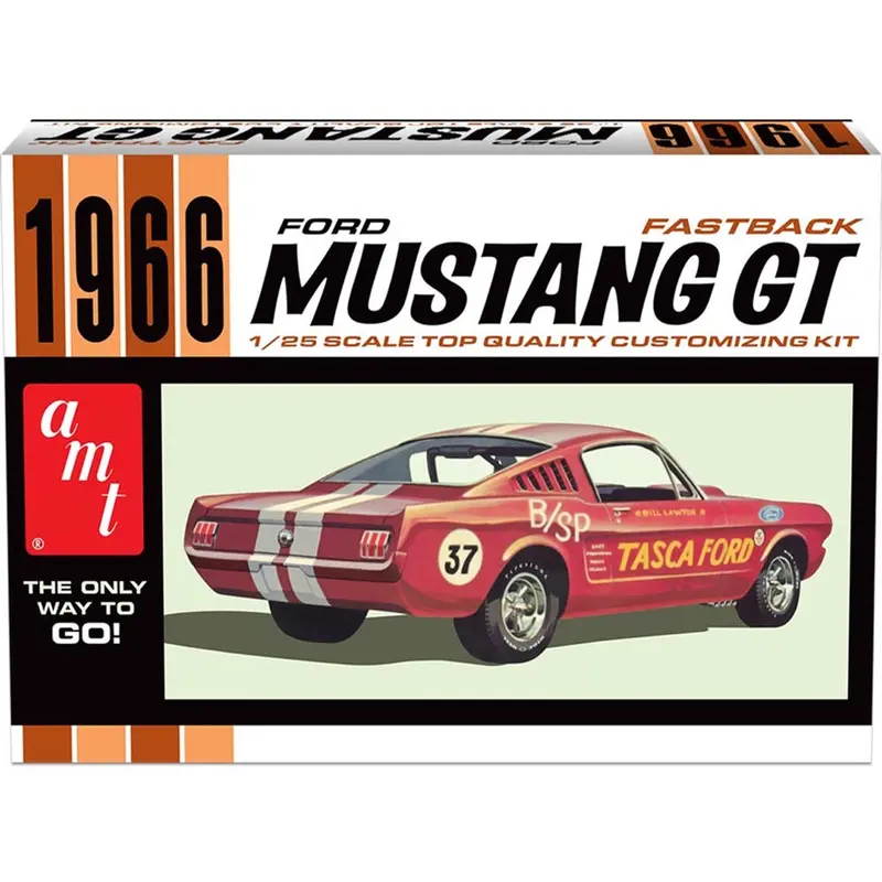 Amt 1305 1/25 1966 Ford Mustang Fastback 2+2 1