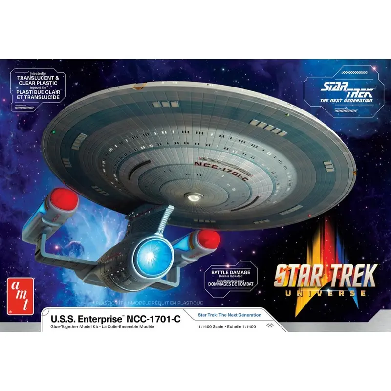 Amt 1332M 1/1400 Star Trek U.S.S. Enterprise Ncc-1701-C 1