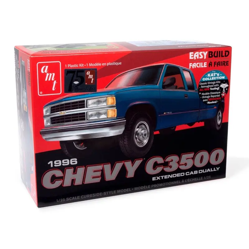 Amt 1409M 1/25 1996 Chevrolet C-3500 Dually Pickup Easy Build 1