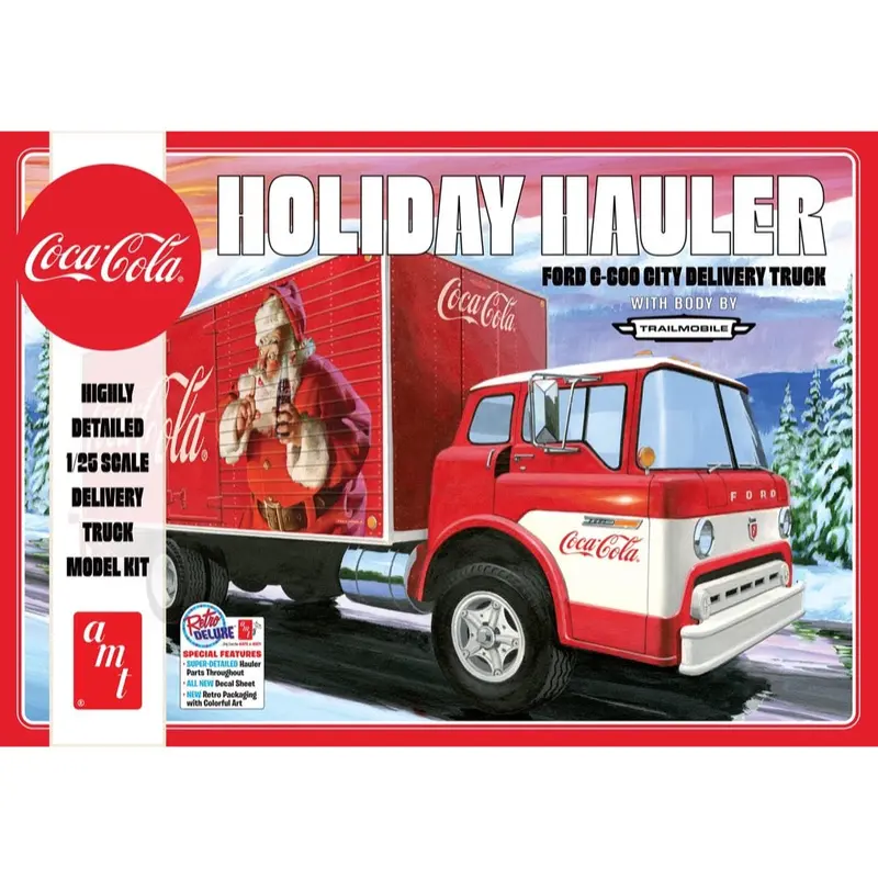Amt 1459 1/25 Ford C-600 City Holiday Delivery Truck Coca-Cola 1