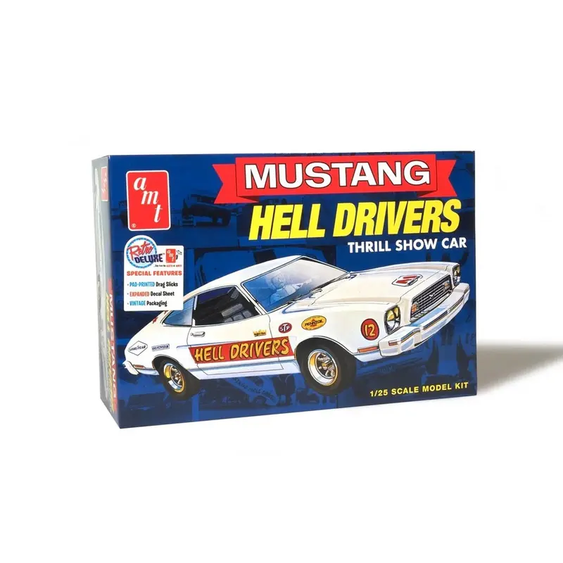 Amt 1475 1/25 1977 Ford Mustang Hell Drivers Model Kit 1