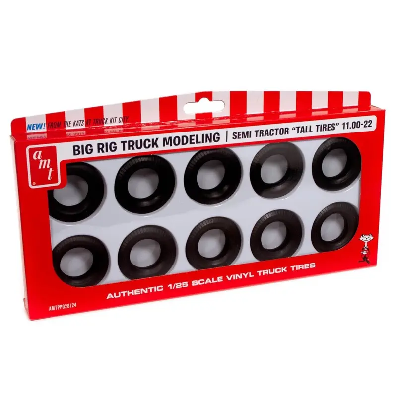 Amt Pp028 1/25 Semi Truck Tall Tires Pack 1