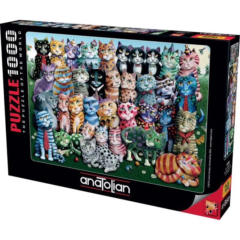 Anatolian Cat Family Reunion 1000Pc Jigsaw Puzzle 1