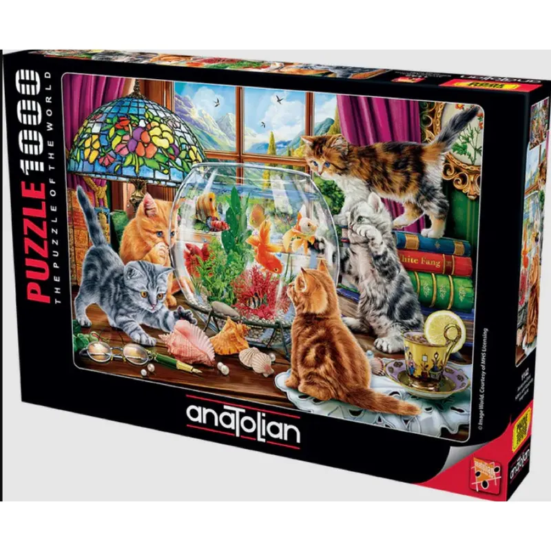 Anatolian Kittens And Aquarium 1000Pc Jigsaw Puzzle 1