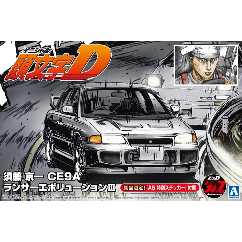 Aoshima 006778 1/24 Initial-D Sudo Kyoichi Ce9a Lancer Evolution Iii 1