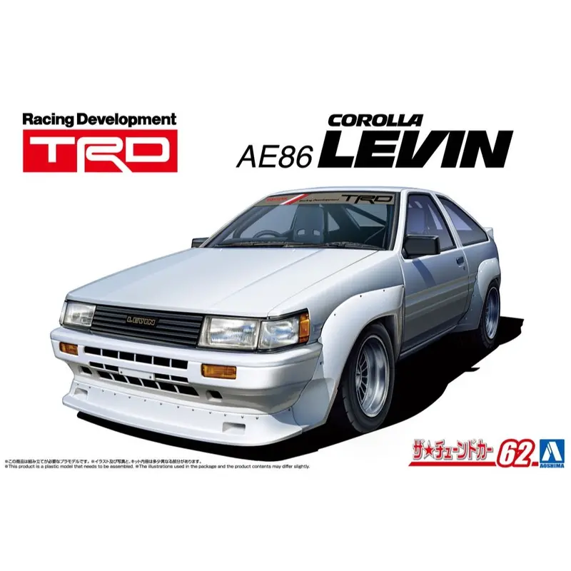 Aoshima 020092 1/24 Trd Ae86 Corolla Levin '83 Toyota 1