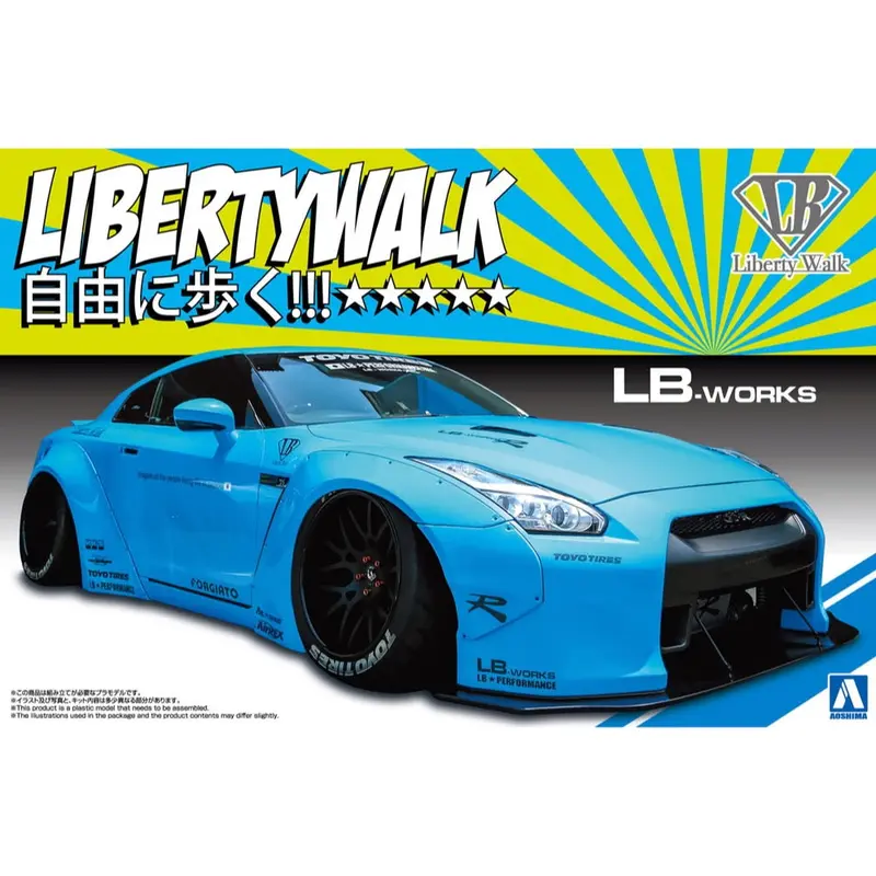 Aoshima 020231 1/24 Lb-Works R35 Gt-R Ver.1 1