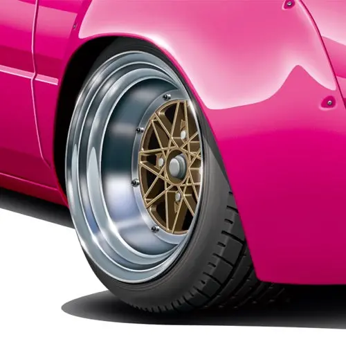 Aoshima 020299 1/24 Excel 14 Inch Wheel Set 1