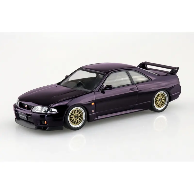 Aoshima 020416 1/32 Snap Nissan R33 Skyline Gt-R Custom Wheel Midnight Purple 1