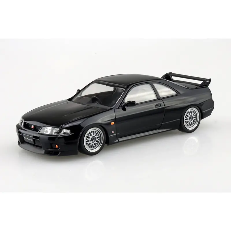 Aoshima 020417 1/32 Snap Nissan R33 Skyline Gt-R Custom Wheel Black 1