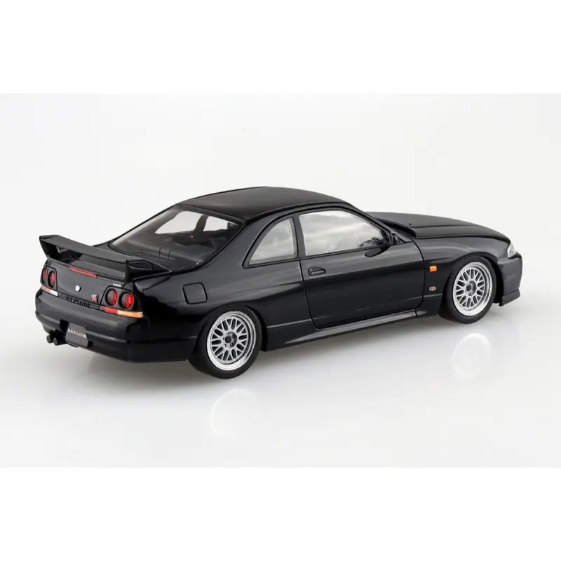 Aoshima 020417 1/32 Snap Nissan R33 Skyline Gt-R Custom Wheel Black 2