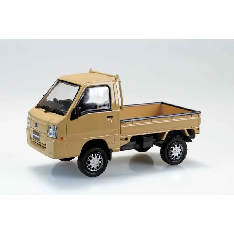 Aoshima 1/32 Snap Subaru Sambar Truck Custom Wheels Khaki 1
