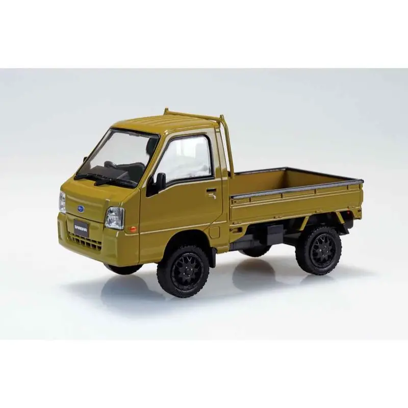 Aoshima 1/32 Snap Subaru Sambar Truck Custom Wheels Olive 1