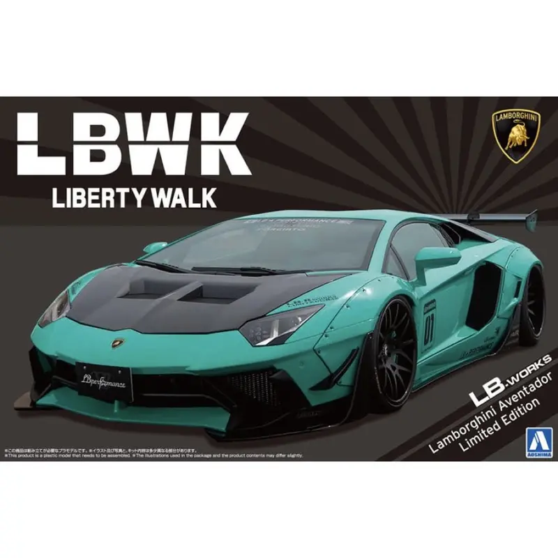 Aoshima A005995 1/24 Lb-Works Lamborghini Aventador Limited Edition Ver.2 1