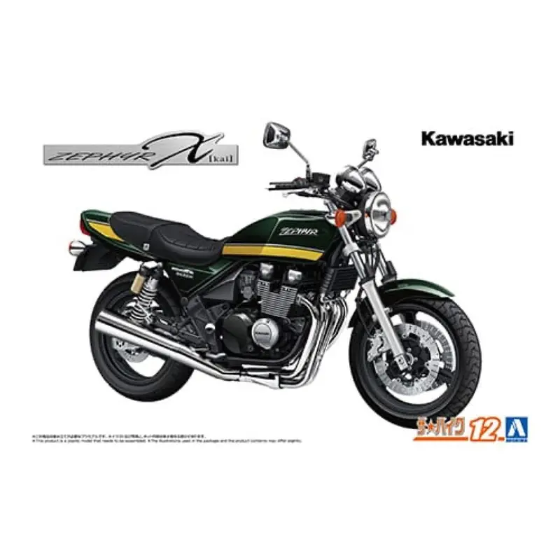 Aoshima A006653 1/12 Kawasaki Zr400c Zephyrx '02 1