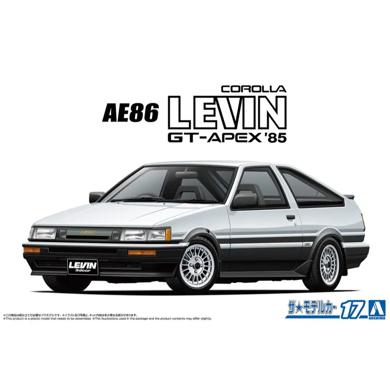 Aoshima A006931 1/24 Toyota Ae86 Corolla Levin Gt-Apex '85 1
