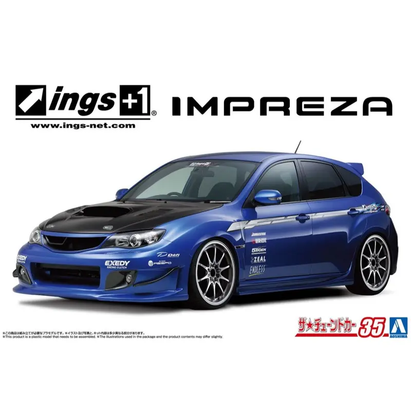 Aoshima A020064 1/24 Ings Grb Impreza Wrv Sti '07 Subaru 1