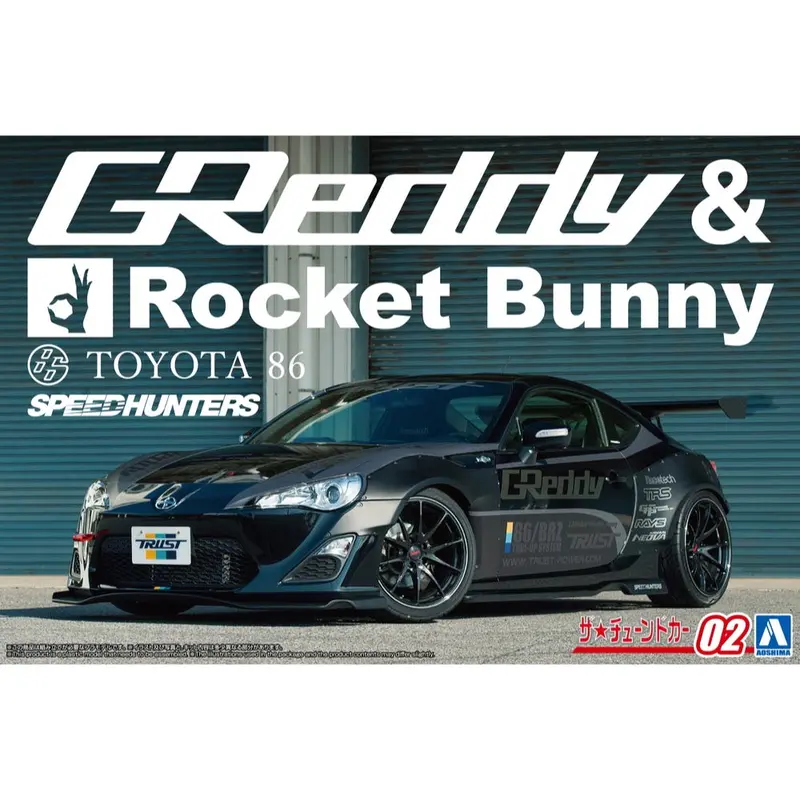 Aoshima A020104 1/24 Zn6 Toyota 86 '12 Greddy & Rocket Bunny Volk Racing Ver. Toyota 1