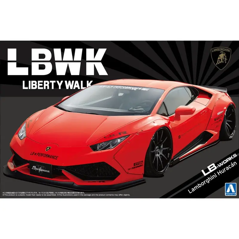 Aoshima A020215 1/24 Lb-Works Lamborghini Huracan Ver.1 1