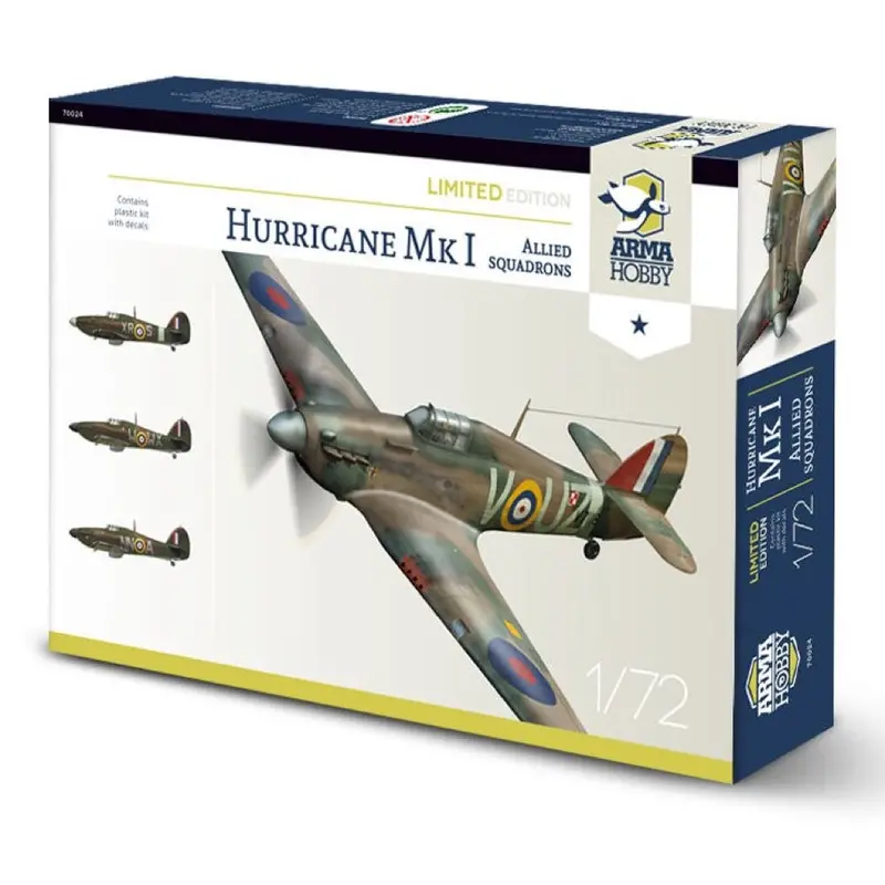Arma Hobby 70024 1/72 Hurricane Mk I Allied Squadrons Limited Edition 1