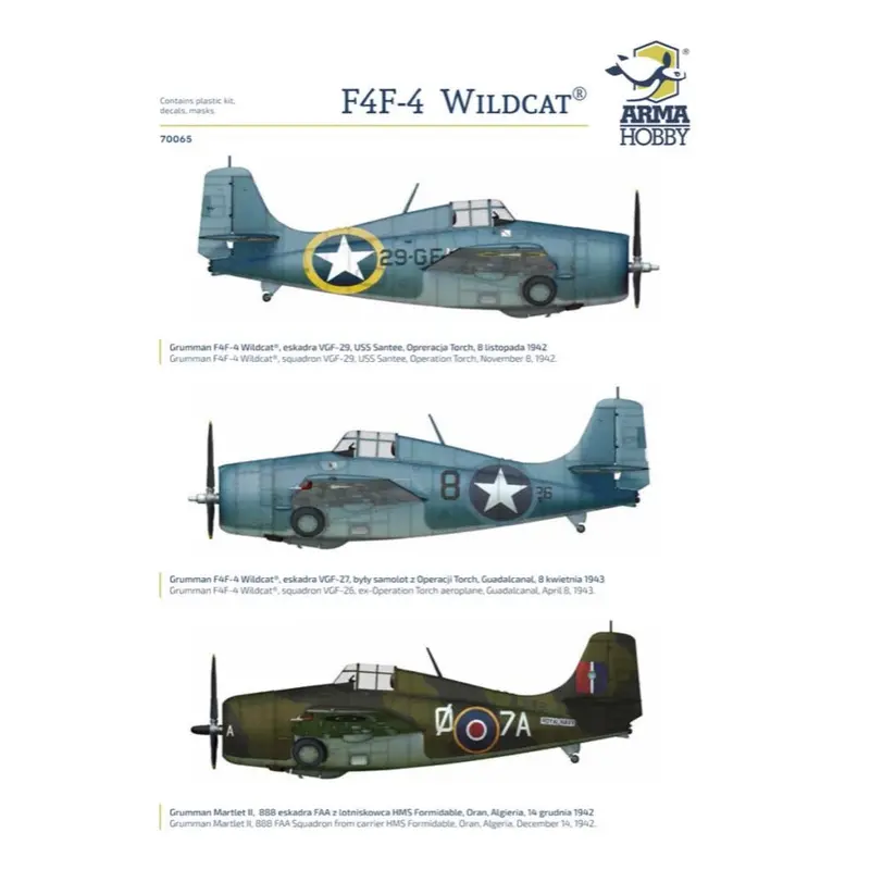 Arma Hobby 70065 1/72 F4f-4 Wildcat Operation Torch 2