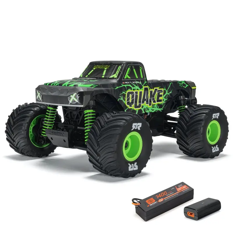Arrma 1/16 Quake Grom 4X4 Rc Monster Truck (Green) Ara2137t2 1