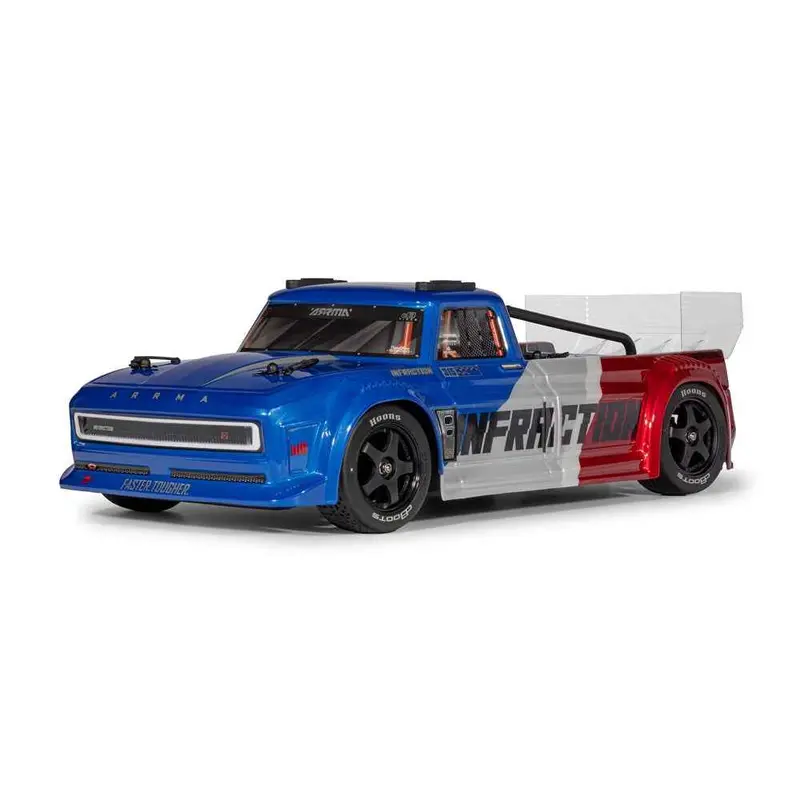 Arrma 1/8 Infraction 223S Blx Dsc 4X4 Rc Car (Blue/Red) Ara4315v4t1 1