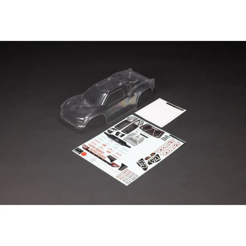 Arrma 1554 Vorteks 2Wd Clipless Clear Body With Masks And Decals 1
