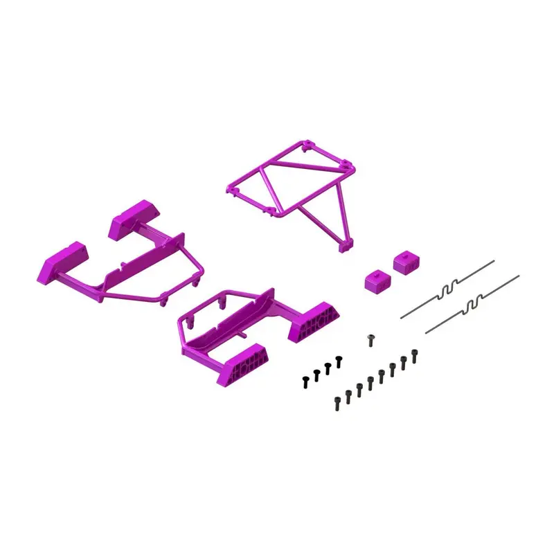 Arrma 1568 Desert Truck Body Roll Cage Set, Purple, Mojave Grom Blx 1