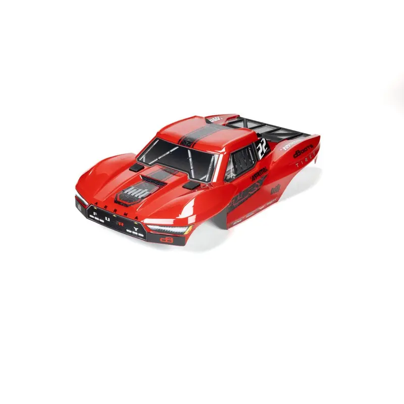 Arrma 1582 Fury Painted Body Set Red 1
