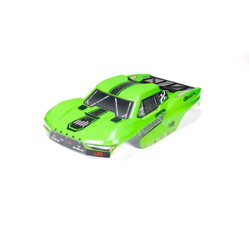Arrma 1584 Fury Painted Body Set Green 1