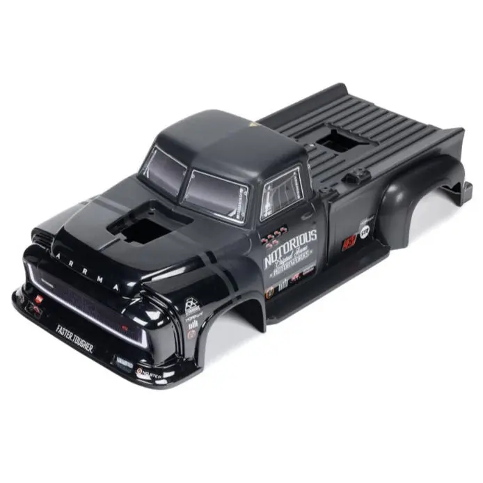 Arrma Ara-1541 Painted Decaled And Trimmed Body Notorious 6S Black 1