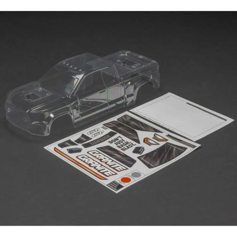 Arrma Ara-1620 Granite V4 4X4 Clear Body 1